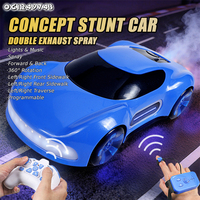 Voiture télécommandée RC à pulvérisation de brouillard, modèle 2,4 G, avec musique et lumière