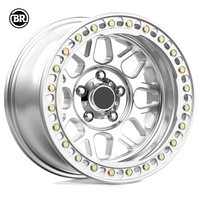 Jantes en alliage forgé Borui tout-terrain 16 17 18 20 22 24 pouces, jantes Jeep Pickup noires Antelope neuves 25 mm