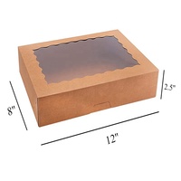 Boîte en papier personnalisée en gros, boîte à Dessert à biscuits, boîte d'emballage de beignets