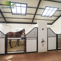 Usine de produits pour chevaux Belle boîte à chevaux en bambou Stalle équine classique à revêtement en poudre pour fermes et chevaux