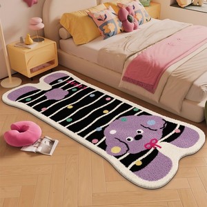 Karpet Mobil Gaya Bohemian Vintage Buatan Mesin, Bulu Halus Anti Selip Tahan Noda, Poliester, Dekorasi Rumah - Product Image 2