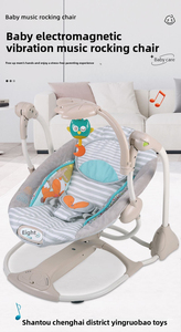 Fauteuil à bascule électrique automatique pour bébé avec musique et télécommande, balancelle pliable pour nouveau-né 0-24 mois avec jouets - Product Image 4