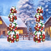 Vente chaude Affichage Commercial Décoratif LED Géant Présent Boîte Extérieur Rue Noël LED Boîte Cadeau Motif Lumières