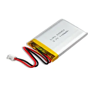 Bateria de íon de lítio LiPo 3.7V 1200mAh 1100mAh 603450 bateria de polímero de lítio para produtos eletrônicos de consumo