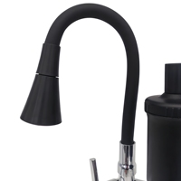 Robinet de cuisine universel flexible avec filtre à eau intégré, mitigeur de lavabo mural en plastique avec purificateur pour l'Amérique du Sud