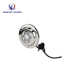 Lumière sous-marine à LED, 6 LED en acier inoxydable bleu pour éclairage aquatique de bateaux et yachts - Product Image 3