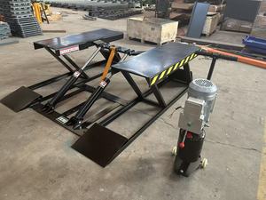Mini elevador de tijera hidráulica para coche de 4,5 TON, elevador de coche de posición baja con sistema hidráulico, equipo de elevación de coche - Product Image 2