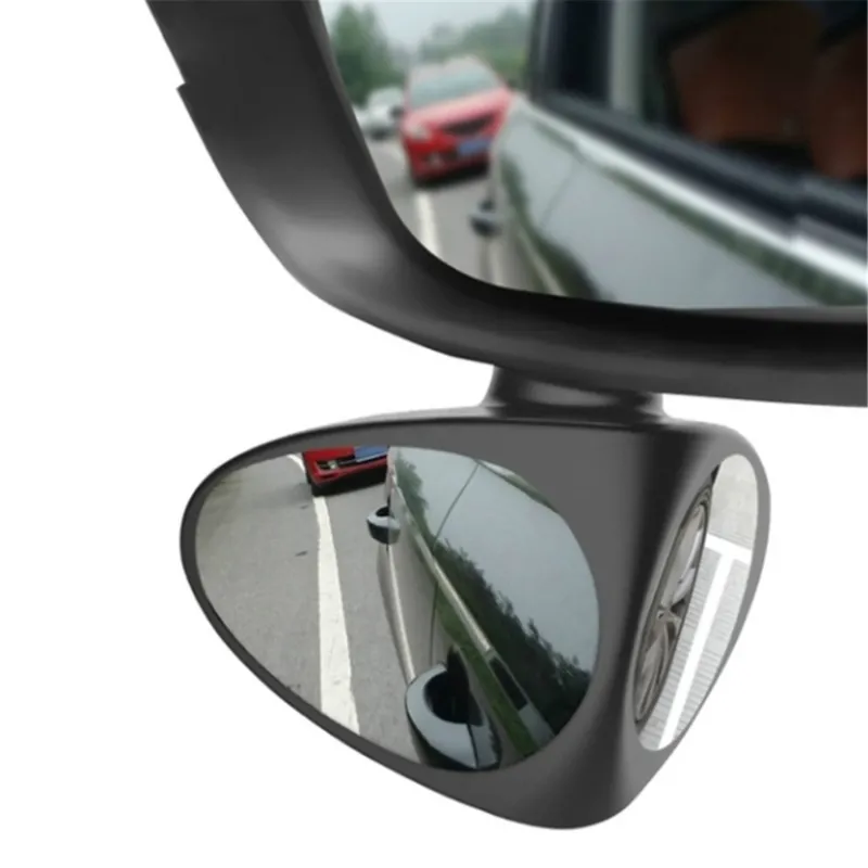 Factory Price 2 in 1 Car Blind Spot Mirror Reversing Parking Wide Angle Mirror 360 Rotation Adjustable Convex Rear View Mirror