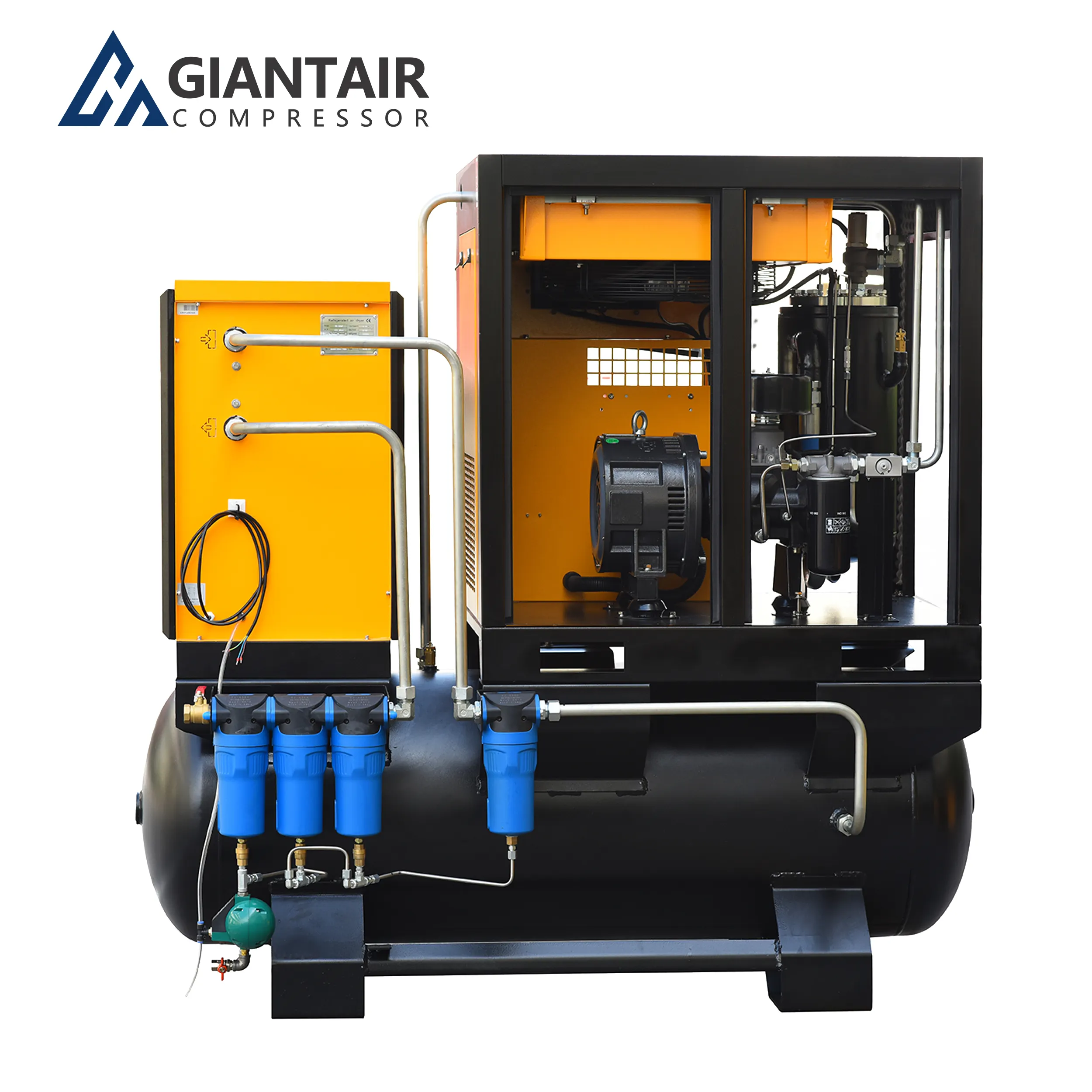 GIANTAIR High Pressure Oxygen Industrial 11kw 15kw 22kw 20 Bar 4 in 1 Screw Air Compressor air-compressors for laser cutting