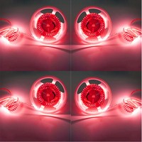 Bande LED flexible de haute qualité, rouge, 2835, 12V, 24V, 120 LED/m, 120 LED/m, 4000K, 6500K, IBELED