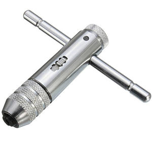 Factory-Made M 3-8 M 5-<b>12</b> <b>Ratchet</b> Tap Wrench T-Type Winch Chrome Finish for Industrial DIY Applications Metric Measurement Steel - Product Image 4