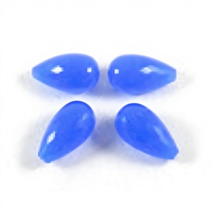 Piedras Preciosas de Calcedonia Azul Natural de 3-4 mm, Forma de Lágrima, Facetadas, Sueltas, Certificadas por Terceros, Gopika Exports Fine Gems - Product Image 1
