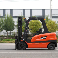Exportation directe d'usine, chariot élévateur électrique 2 tonnes, 3 tonnes, CPD20, CPD30, CPD40, CPD50, batterie au lithium, chariot élévateur à quatre roues