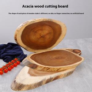 เขียงไม้อะคาเซียสำหรับอุตสาหกรรมสุดสร้างสรรค์อุปกรณ์ประกอบฉากสำหรับตัดชีสทรงสี่เหลี่ยมตลกสำหรับการถ่ายภาพ - Product Image 4