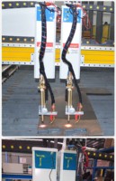 Machine de découpe CNC à double mode flamme-plasma, ensemble complet de découpe avec moteur pas à pas, portique et assemblage de levage à vis mère, garantie de 2 ans