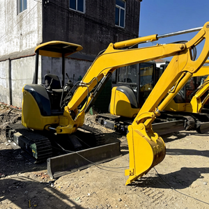 En stock, mini-excavatrice sur chenilles Komatsu PC35 de 3,5 tonnes d'occasion fiable, pelle hydraulique pour projets agricoles et de construction - Product Image 1