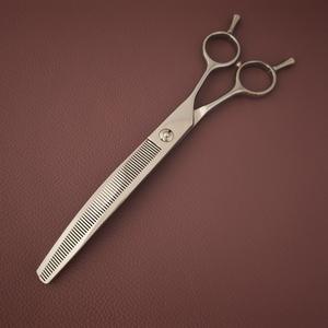 Tijeras de entresacar curvas GFD de 7 pulgadas, acero 440C, tijeras profesionales para peluquería canina y felina - Product Image 5
