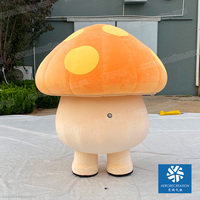 Super mignon événements géant gonflable marche dessin animé champignon modèle peluche gonflable dessin animé mascotte Costume