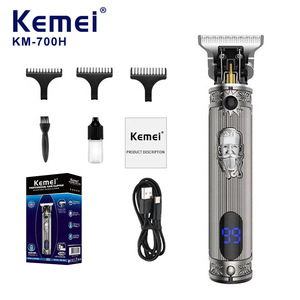 Kemei Professional Hair Clipper KM-700H Metal Body Digital Display <b>USB</b> Charging 7000-9000rpm - Product Image 1