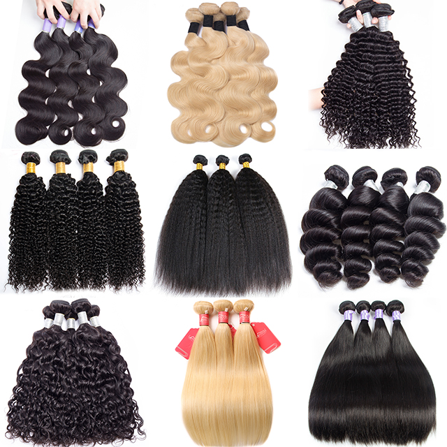 faisceaux de cheveux humains