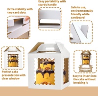 Boîtes à gâteaux personnalisées en carton ondulé transparent recyclable avec fermeture magnétique pour l'emballage alimentaire (gelée, chips de pommes de terre)