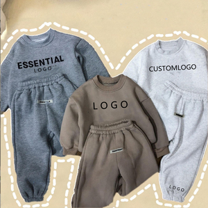 Vêtements pour garçon en bas âge, vente chaude, 100% coton, vêtements pour enfants, sweat-shirt en polaire, ensembles deux pièces - Product Image 3