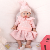 7 pouces mini réaliste bébé petit reborn bébé poupées silicone complet