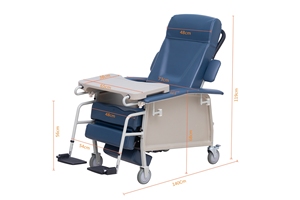 Sillón Reclinable Médico LR603, Silla Geriátrica Ajustable para Pacientes, Silla de Atención Clínica Hospitalaria para Ancianos y Pacientes - Product Image 6