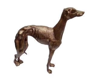 Estatuilla de Estatua de galgo grande antigua ilustraciones de metal - Product Image 1