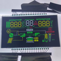 Pantalla LCD Monocromática de 5.5 Pulgadas para Coche Eléctrico, Pantalla Multiplex de 3 Dígitos y 7 Segmentos, VA, Rojo, Verde, Impresión en Serigrafía, Pines Metálicos
