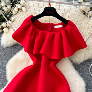 Vestidos Midi Casuales Elegantes <span class=keywords><strong>para</strong></span> <span class=keywords><strong>Mujer</strong></span>, Estilo Sólido <span class=keywords><strong>para</strong></span> Cenas de Verano, Fiestas de Oficina, Salidas Informales, <span class=keywords><strong>Ropa</strong></span> de <span class=keywords><strong>Mujer</strong></span> Fabricada - Product Image 6