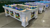 Machine de jeu de tir au poisson vidéo QIQU à fort profit, 55 pouces, borne de jeu interactive à pièces, 8 joueurs