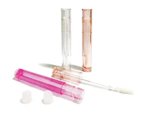 Unique Lip Tint Bottle Container Private Label Crystal Clear Lip Gloss Wand Tubes With Applicator