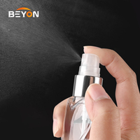 BSCI WCA ISO9001 en forme de coeur vide amour clair Mini 30ml 80ml 120ml poche parfum cosmétique brouillard vaporisateur bouteille en plastique pour voyage