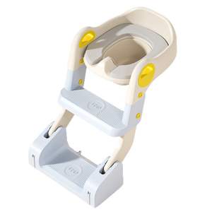 Asiento de inodoro tres en uno Baby Step Potty con escalones para entrenamiento infantil, plegable, de material PP - Product Image 3