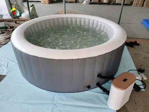 <span class=keywords><strong>Spa</strong></span> Hinchable Tricon con <span class=keywords><strong>Hidromasaje</strong></span> y Burbujas, Redondo, 14'x24'x48'', PVC, Estructura de 3 Capas, con Bomba de Filtro y Escalera, Garantía de 12 Meses - Product Image 4