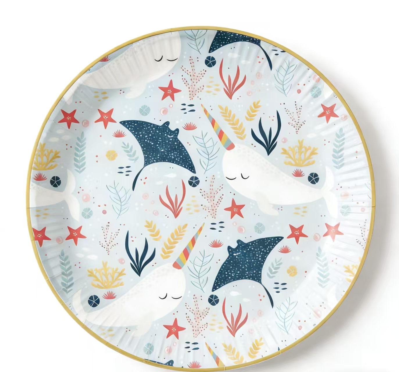 จานกลม 9 นิ้ว * 8 ชิ้น