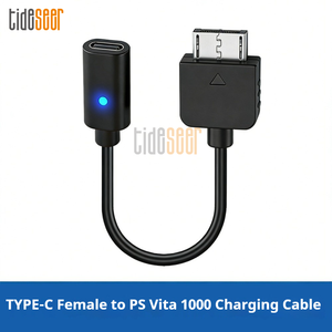 Adaptateur de câble de charge USB-C (femelle) de 10 cm <span class=keywords><strong>pour</strong></span> <span class=keywords><strong>PS</strong></span> <span class=keywords><strong>Vita</strong></span> 1000 - Uniquement <span class=keywords><strong>pour</strong></span> la charge - Product Image 3