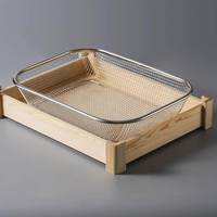 Panier et plateau de présentation en acier inoxydable pour boulangerie, hôtel, buffet, restaurant, utilisation en exposition, vaisselle, modèle 17 Ningbo