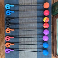 Maillet à balle de friction à double tête en caoutchouc de silicone, instruments de sonothérapie de haute qualité pour la méditation, prix de gros