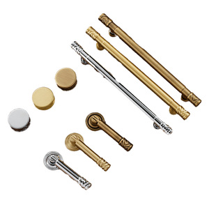 LCCDIS French Style Furniture Handle Brass Bar Drawer Wardrobe Door Knob Durable Solid Wood Cabinet Pulls - Product Image 3