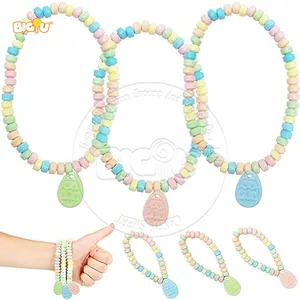 Venta caliente de la fábrica collar/pulsera/reloj prensado dulce caramelo duro dulces aperitivos