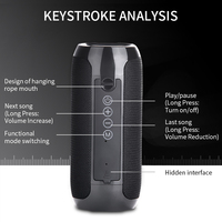 Ama zon popüler açık TG117 116 taşınabilir kablosuz hoparlör bluetooth hoparlör tg kablosuz bluetooth hoparlör