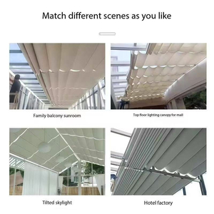 UST Fábrica Personalizado Interior FCS Techo <span class=keywords><strong>de</strong></span> <span class=keywords><strong>cristal</strong></span> Decoraciones <span class=keywords><strong>de</strong></span> construcción <span class=keywords><strong>Cortinas</strong></span> <span class=keywords><strong>de</strong></span> techo <span class=keywords><strong>plegables</strong></span> eléctricas - Product Image 5