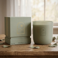 Boîte cadeau élégante de boutique avec logo personnalisé pour bougies parfumées, boîtes à thé, produits de soin haut de gamme