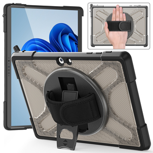 Casing Tablet TPU gaya bisnis, untuk Microsoft Surface Go 2/3/<span class=keywords><strong>4</strong></span> PC pelindung bahan Kickstand dan tali tangan desain kasar - Product Image 2