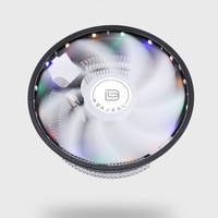 Refroidisseur de processeur en aluminium BAJEAL P3 avec LED colorées, roulement à billes, 3 broches, 120 mm, 45 CFM, 18 dBA, garantie de 12 mois, compatible Intel I3/i5, boîtier d'ordinateur, 2000 tr/min
