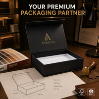 Boîte d'emballage cosmétique magnétique blanche personnalisée pour boîte cadeau magnétique de luxe, boîte avec logo personnalisé