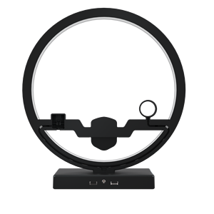 QI inalámbrico cargador de 30W rápido estación de carga con luz para el reloj de Apple <span class=keywords><strong>Airpods</strong></span> <span class=keywords><strong>iPhone</strong></span> <span class=keywords><strong>11</strong></span>/11pro/ 11pro. - Product Image 3