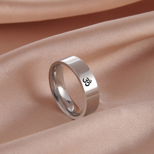 Anelli Trendy OM per Yoga e Meditazione Hindu, Anelli in Acciaio Inox <span class=keywords><strong>AUM</strong></span>, Amuleto Spirituale Buddista, Gioielli Regalo per Donne e Uomini - Product Image 5